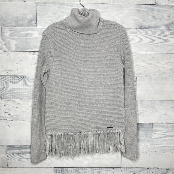 MICHAEL Michael Kors Fringe Turtleneck Sweater - Picture 1 of 7